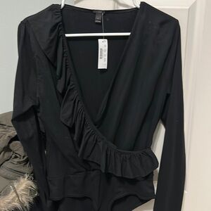 J crew ruffle bodysuit